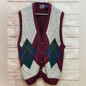 ‎VINTAGE HALIFAX OUTFITTERS ARGYLE VEST